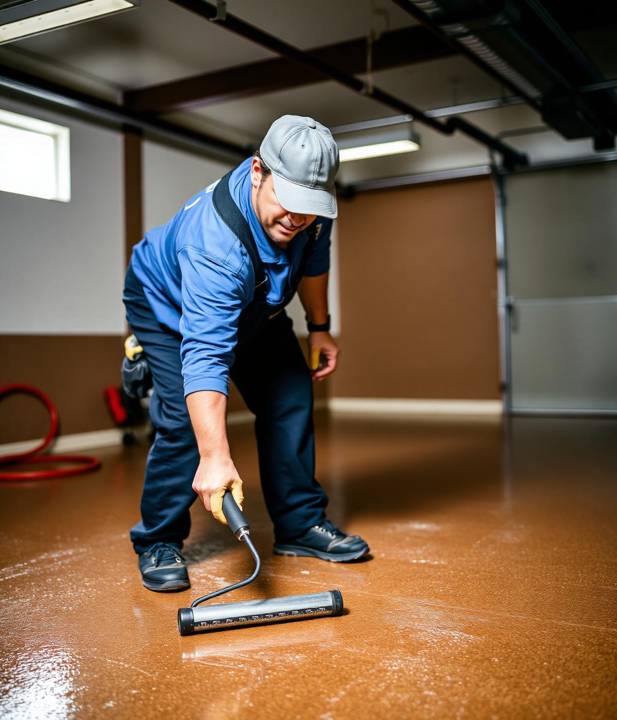 EverRock crew applying epoxy coating